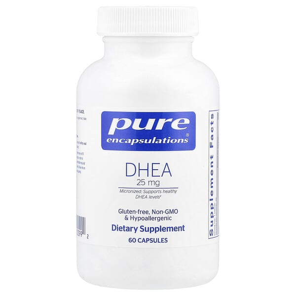 Pure Encapsulations, DHEA, 25 mg, 60 Capsules