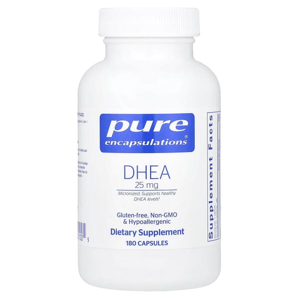 Pure Encapsulations, DHEA, 25 mg, 180 Capsules