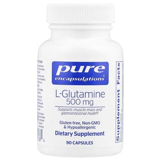 Pure Encapsulations, L-glutamine, 500 mg, 90 capsules