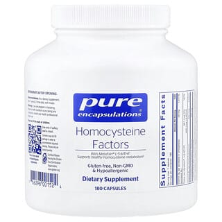 Pure Encapsulations, Homocysteine Factors, 180 Capsules