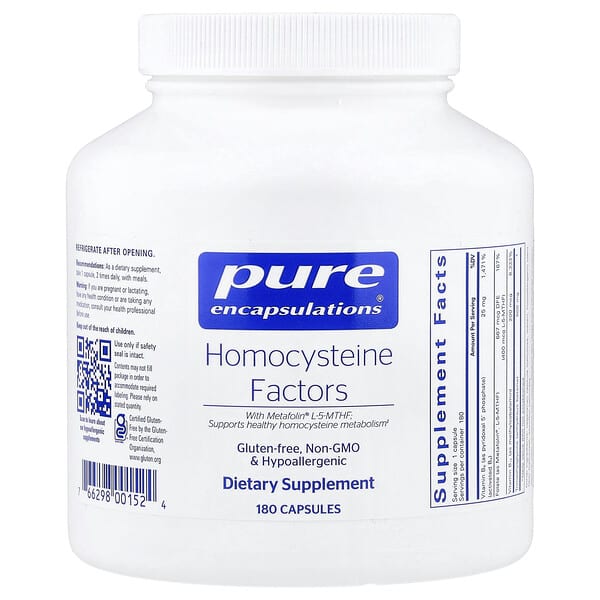 Pure Encapsulations, Homocysteine Factors, 180 Capsules — product photo 1