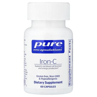 Pure Encapsulations, Iron-C, 60 Capsules