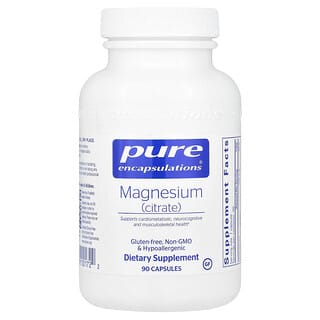 Pure Encapsulations, Magnésium (citrate), 90 capsules