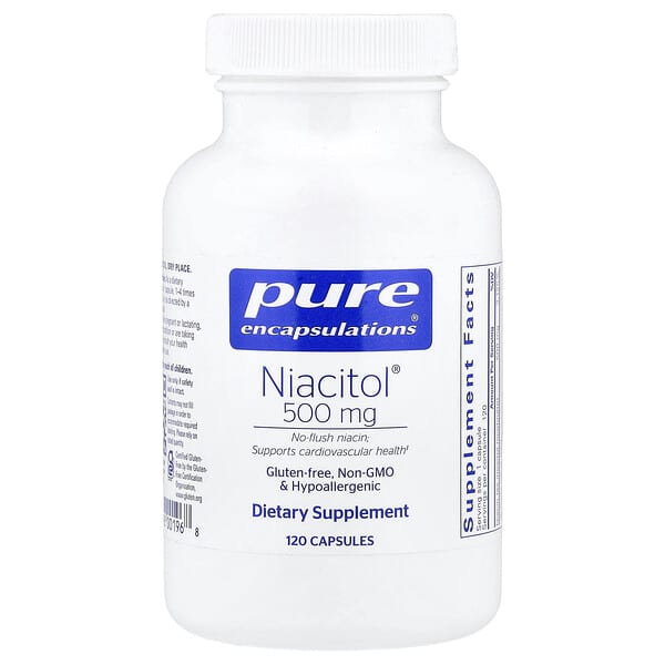 Pure Encapsulations, Niacitol®, 500 mg, 120 Capsules — product photo 1