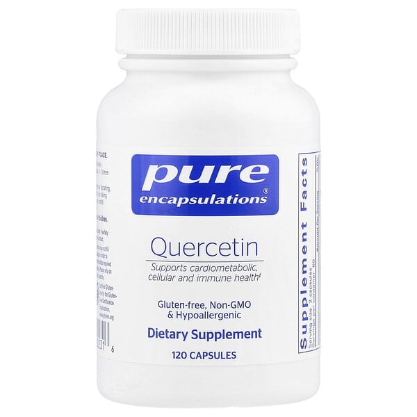 Pure Encapsulations, 퀘르세틴, 캡슐 120정(캡슐 1정당 250mg)