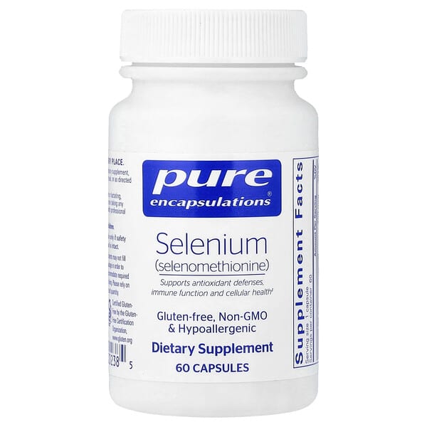 Pure Encapsulations, Selenium (Selenomethionine), 60 Capsules (200 mg per Capsule) — product photo 1