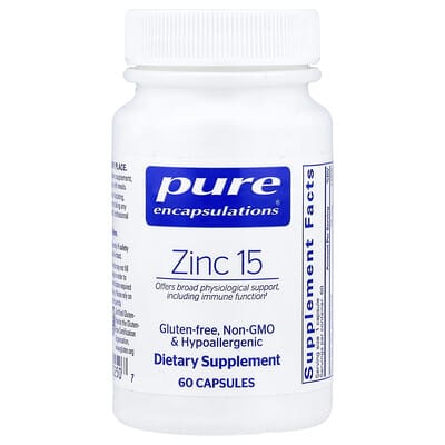 Pure Encapsulations, Zinc 15, 60 Capsules (15 mg per Capsule)