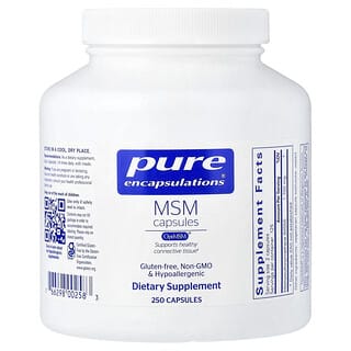 Pure Encapsulations, MSM Capsules, 250 Capsules (850 mg per Capsule)