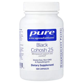 Pure Encapsulations, Black Cohosh 2.5, 120 Capsules (250 mg per Capsule)