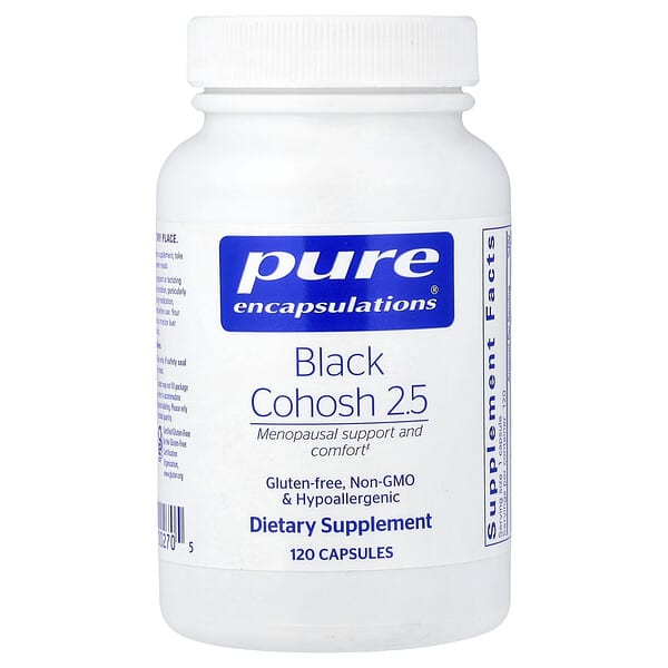 Pure Encapsulations, Black Cohosh 2.5, 120 Capsules (250 mg per Capsule) — product photo 1