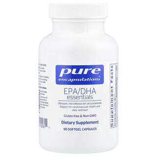 Pure Encapsulations, Elementos esenciales de EPA y DHA, 90 cápsulas blandas