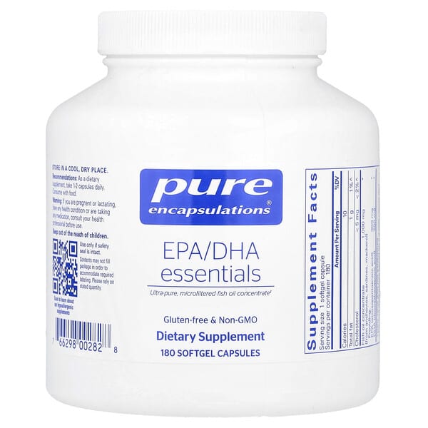 Pure Encapsulations EPA/DHA Essentials, 180 Softgel Capsules
