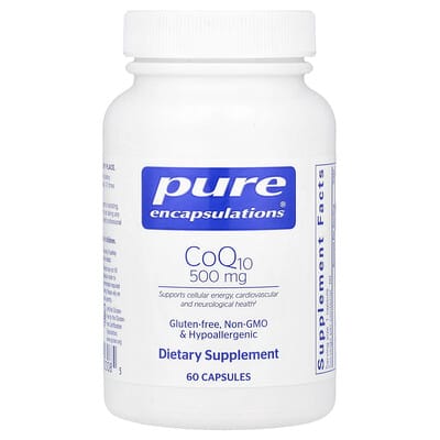 Pure Encapsulations, Coenzyme Q10, 500 mg, 60 Capsules