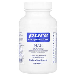 Pure Encapsulations, 對氨基苯甲酸（NAC），900 毫克，120 粒膠囊