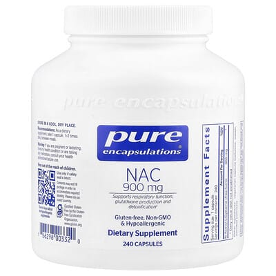 Pure Encapsulations, N-Acetyl Cysteine ​​(NAC), 900 mg, 240 Capsules