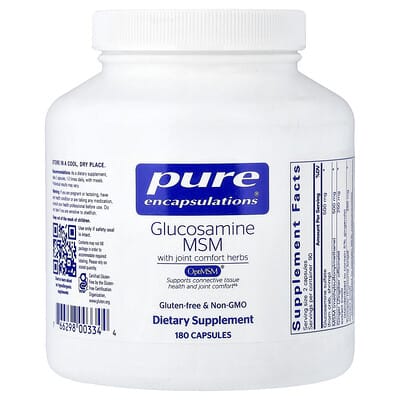 Pure Encapsulations, Glucosamine MSM With Joint Comfort Herbs, 180 Capsules
