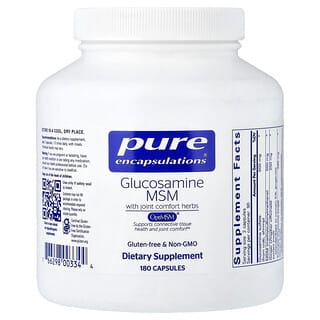 Pure Encapsulations, Glucosamine MSM with Joint Comfort Herbs, 180 Capsules