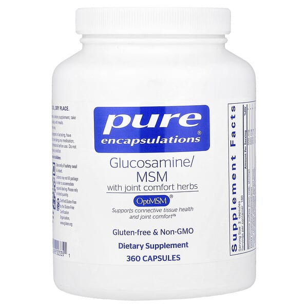 Pure Encapsulations, Glucosamine MSM With Joint Comfort Herbs, 360 Capsules — product photo 1