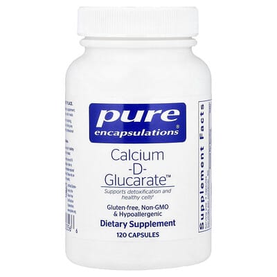 Pure Encapsulations, Calcium-D-Glucarate™, 120 Capsules (500 mg per Capsule)