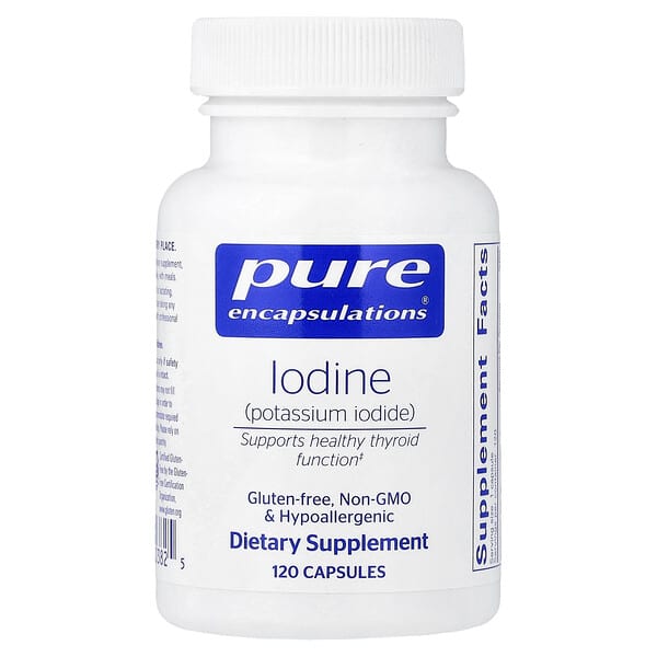Pure Encapsulations, Iodine, 120 Capsules (225 mcg per Capsule) — product photo 1