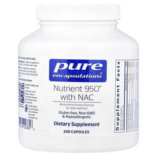 Pure Encapsulations, Nutrient 950® with NAC, 240 Capsules