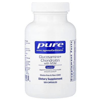 Pure Encapsulations, Glucosamine + Chondroitin With MSM, 120 Capsules