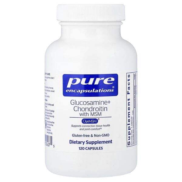 Pure Encapsulations, Glucosamine + Chondroitin With MSM, 120 Capsules — product photo 1