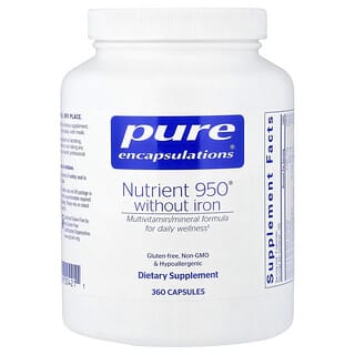 Pure Encapsulations, Nutrient 950® Without Iron, 360 Capsules
