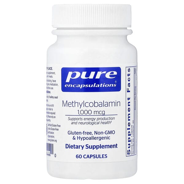 Pure Encapsulations, Methylcobalamin, 1,000 mcg, 60 Capsules — product photo 1