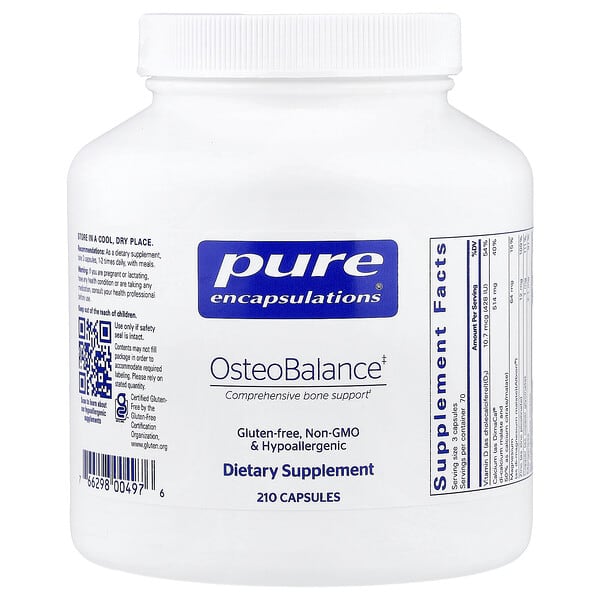 Pure Encapsulations, OsteoBalance, 210 капсул