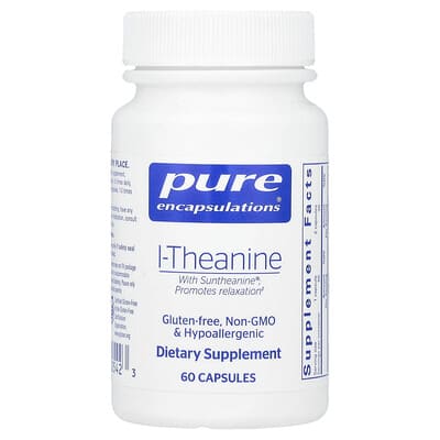 Pure Encapsulations, L-Theanine, 60 Capsules