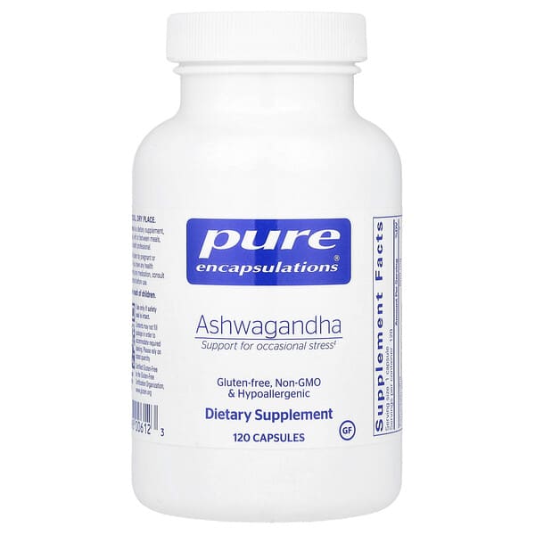 Pure Encapsulations Ashwagandha, 120 Capsules (500 mg per Capsule)
