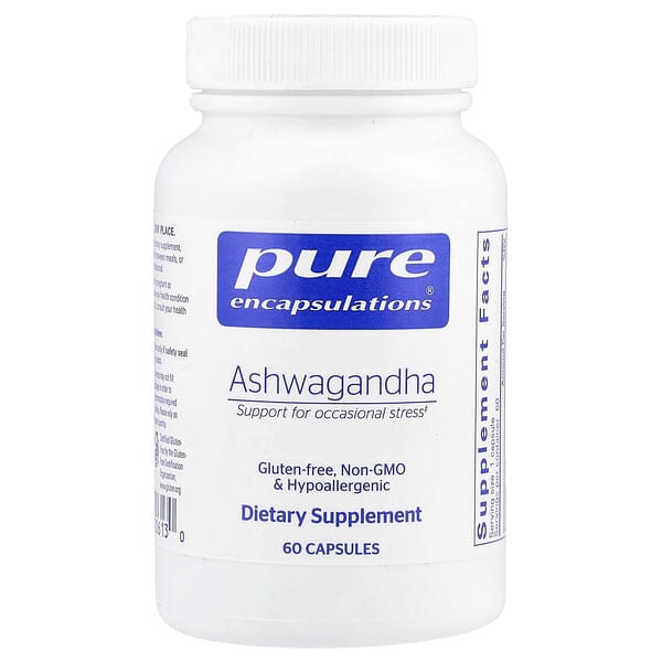 Pure Encapsulations Ashwagandha, 60 Capsules (500 mg per Capsule)