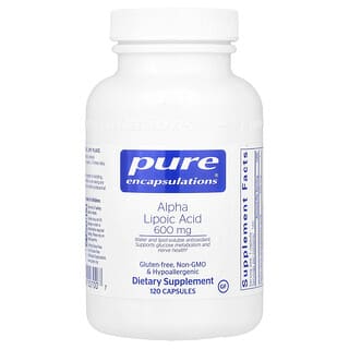 Pure Encapsulations, Acide alpha-lipoïque, 600 mg, 120 capsules