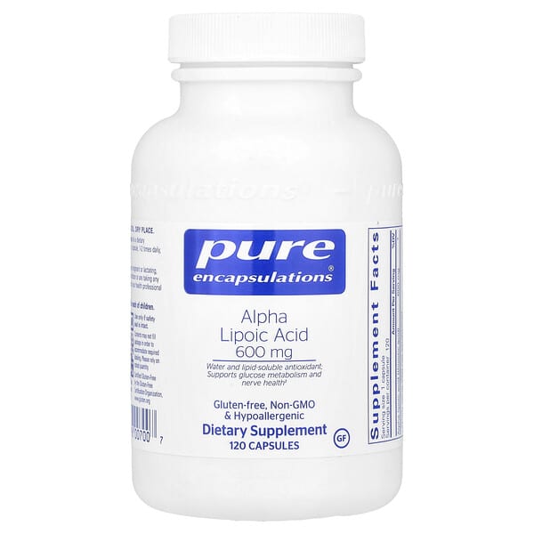 Pure Encapsulations Alpha Lipoic Acid, 600 mg, 120 Capsules