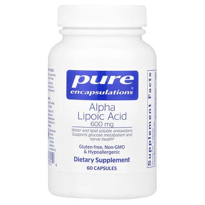 Pure Encapsulations, Alpha-Lipoic Acid, 600 mg, 60 Capsules