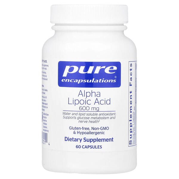 Pure Encapsulations Alpha Lipoic Acid, 600 mg, 60 Capsules