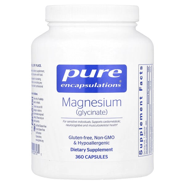 Magnesium (Glycinate), 360 Capsules (120 mg per Capsule)