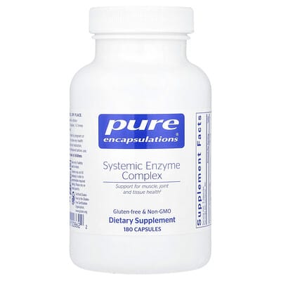 Pure Encapsulations, Systemic Enzyme Complex, 180 Capsules