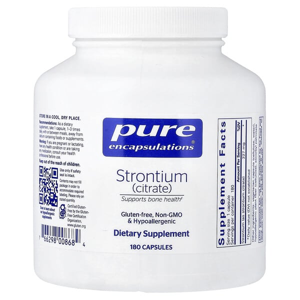 Pure Encapsulations, Strontium (Citrate), 180 Capsules (227 mg per Capsule) — product photo 1