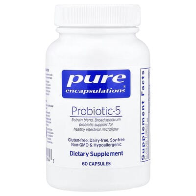 Pure Encapsulations, Probiotic-5, 60 Capsules (10 Billion CFU per Capsule)