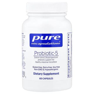 Pure Encapsulations, Probiotic-5, 60 Capsules (10 Billion CFU per Capsule)