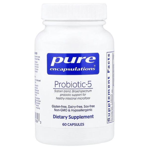 Pure Encapsulations, Probiotic-5, 60 Capsules (10 Billion CFU per Capsule) — product photo 1