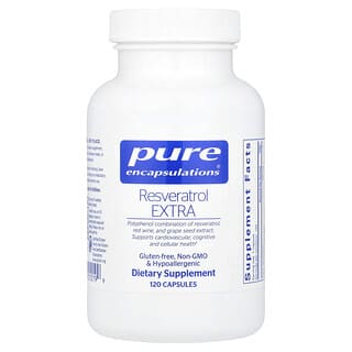 Pure Encapsulations, ресвератрол екстра, 120 капсул