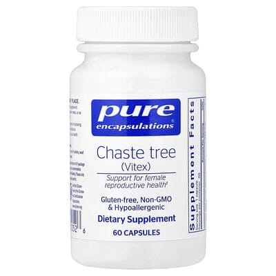 Pure Encapsulations, Chaste Tree (Vitex), 60 Capsules (225 mg per Capsule)
