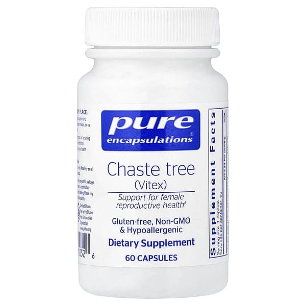 Pure Encapsulations, Chaste Tree (Vitex), 60 Capsules (225 mg per Capsule) — product photo 1
