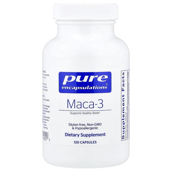 Pure Encapsulations, мака-3, 120 капсул