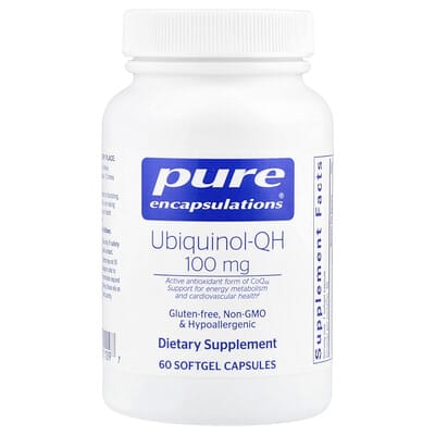 Pure Encapsulations, Ubiquinol-QH, 100 mg, 60 Softgels