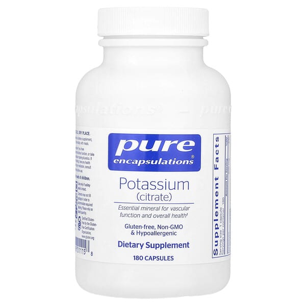 Potassium (Citrate), 200 mg, 180 Capsules
