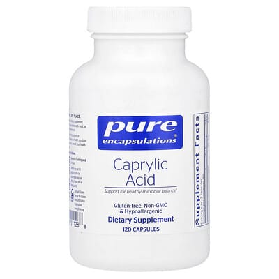 Pure Encapsulations, Caprylic Acid, 120 Capsules